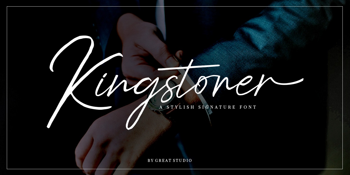 Beispiel einer Kingstoner Font Extra Regular-Schriftart