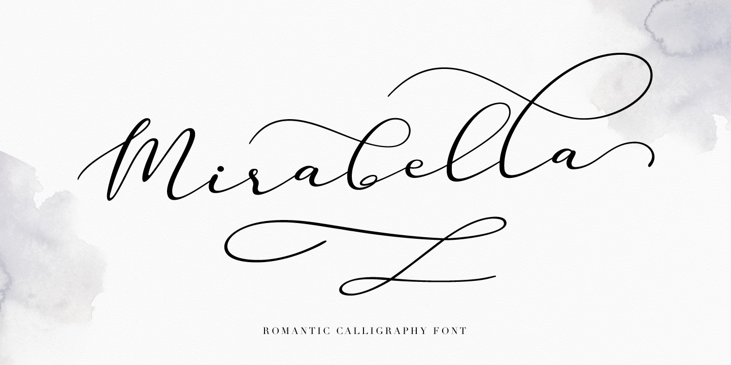 Beispiel einer Mirabella-Schriftart