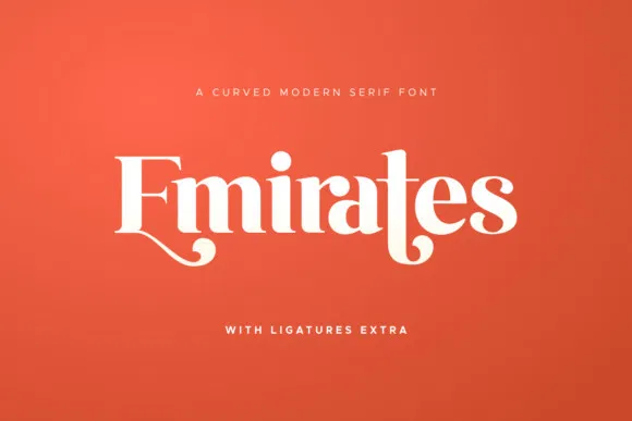 Beispiel einer Emirates-Schriftart