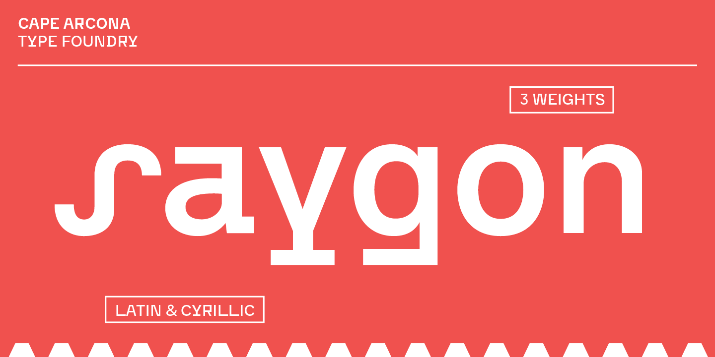 Beispiel einer CA Saygon Regular-Schriftart
