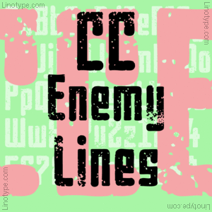Beispiel einer Enemy Lines-Schriftart