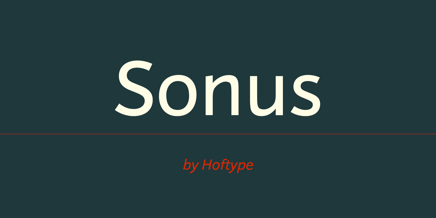 Beispiel einer Sonus-Schriftart