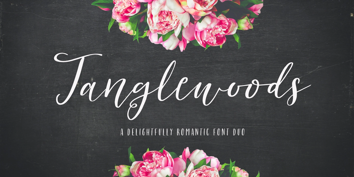 Beispiel einer Tanglewoods Regular-Schriftart