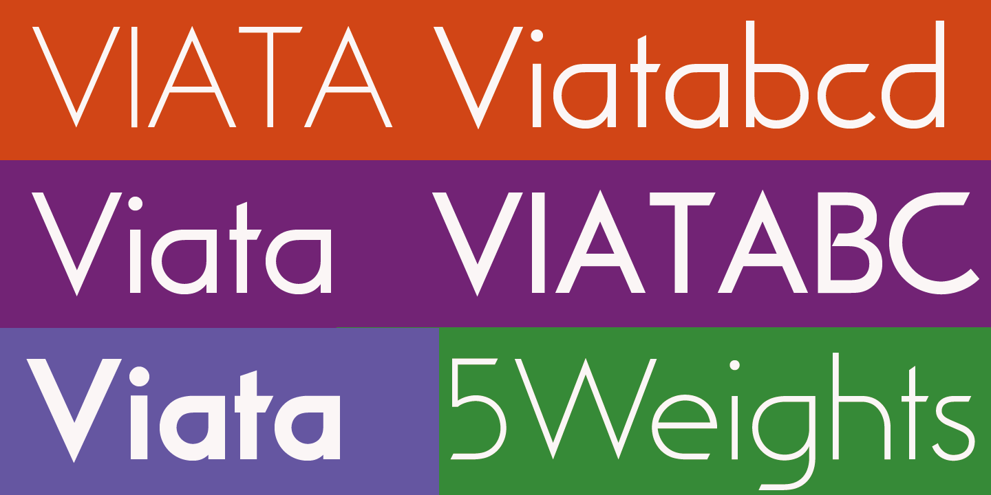 Beispiel einer Viata Bold Oblique-Schriftart