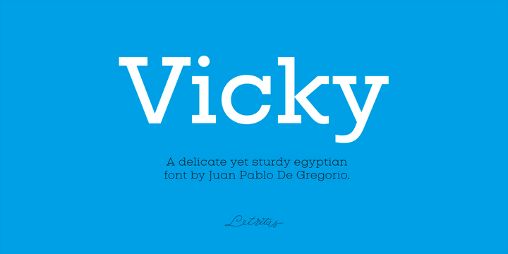 Beispiel einer Vicky-Schriftart
