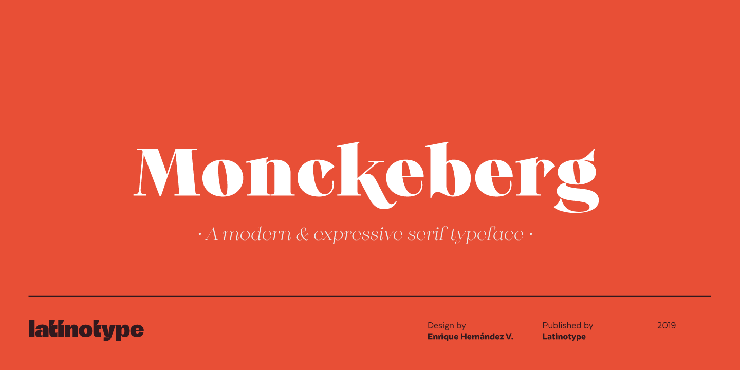 Beispiel einer Monckeberg Bold-Schriftart