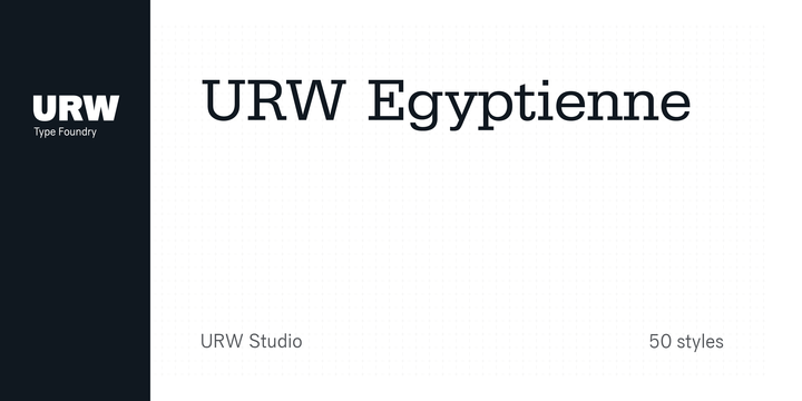 Beispiel einer Egyptienne URW-Schriftart