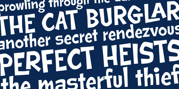 Beispiel einer Cat Burglar PB Regular-Schriftart