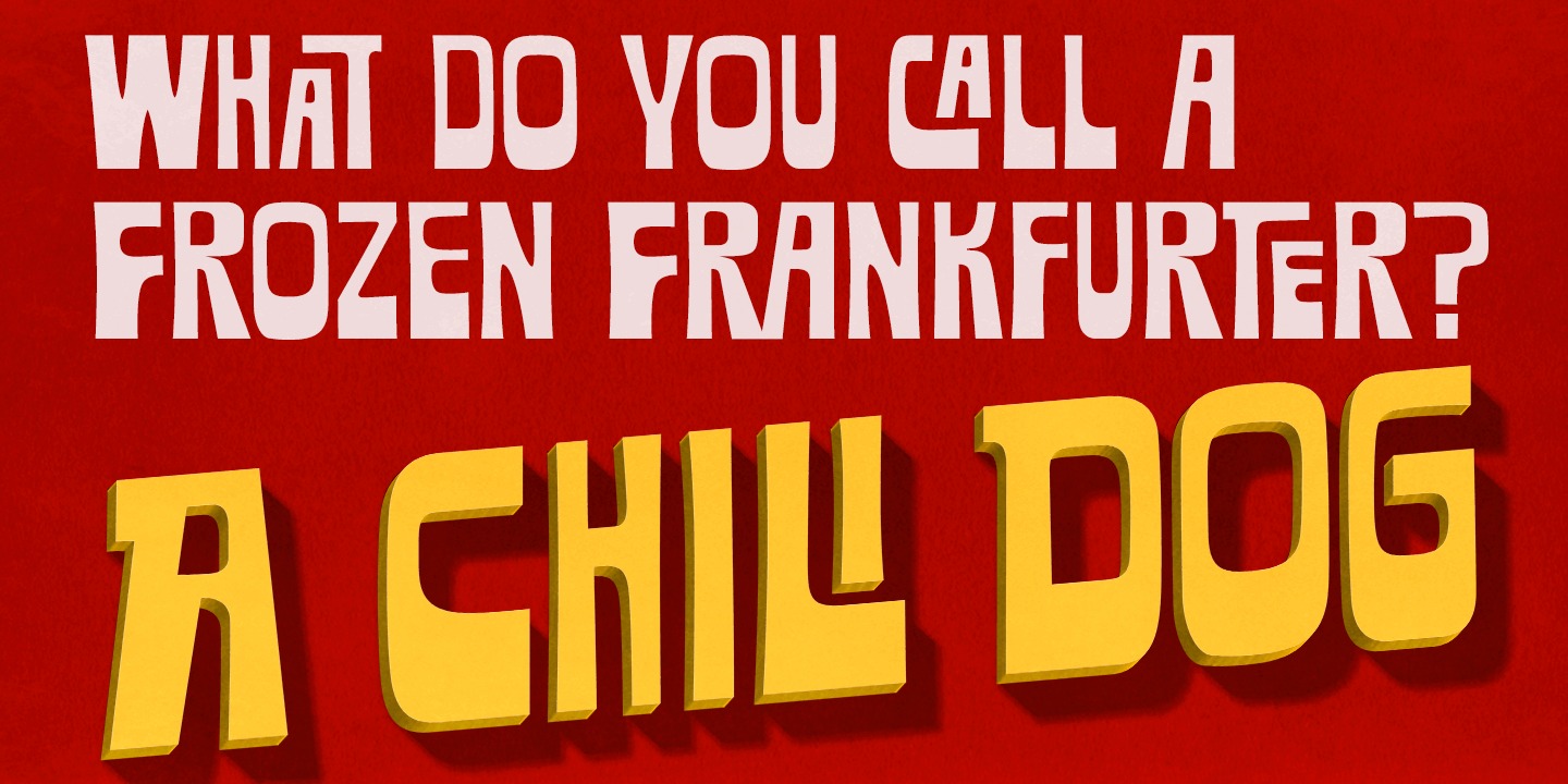 Beispiel einer Chilidog PB Regular-Schriftart