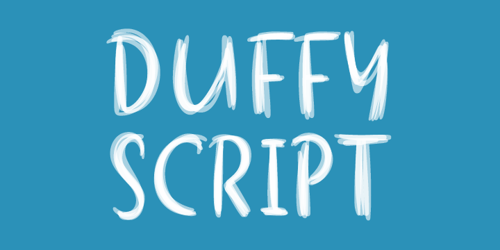 Beispiel einer Duffy-Schriftart
