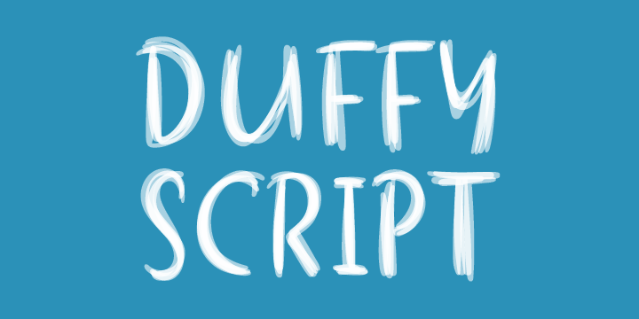 Beispiel einer Duffy DemiBold-Schriftart