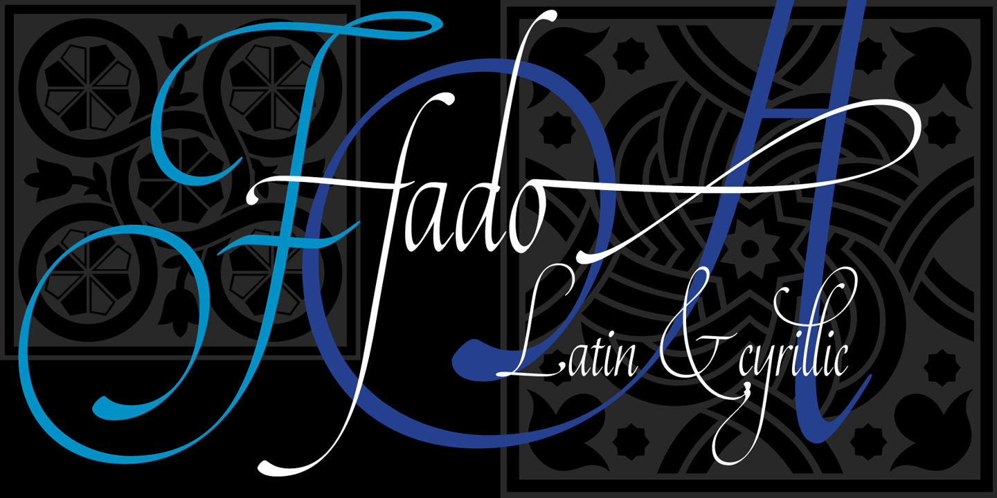 Beispiel einer Fado-Schriftart
