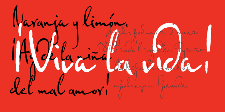 Beispiel einer Federico Monoline-Schriftart