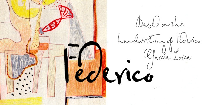 Beispiel einer Federico-Schriftart