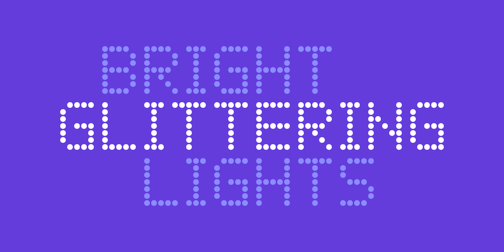 Beispiel einer Led Regular-Schriftart