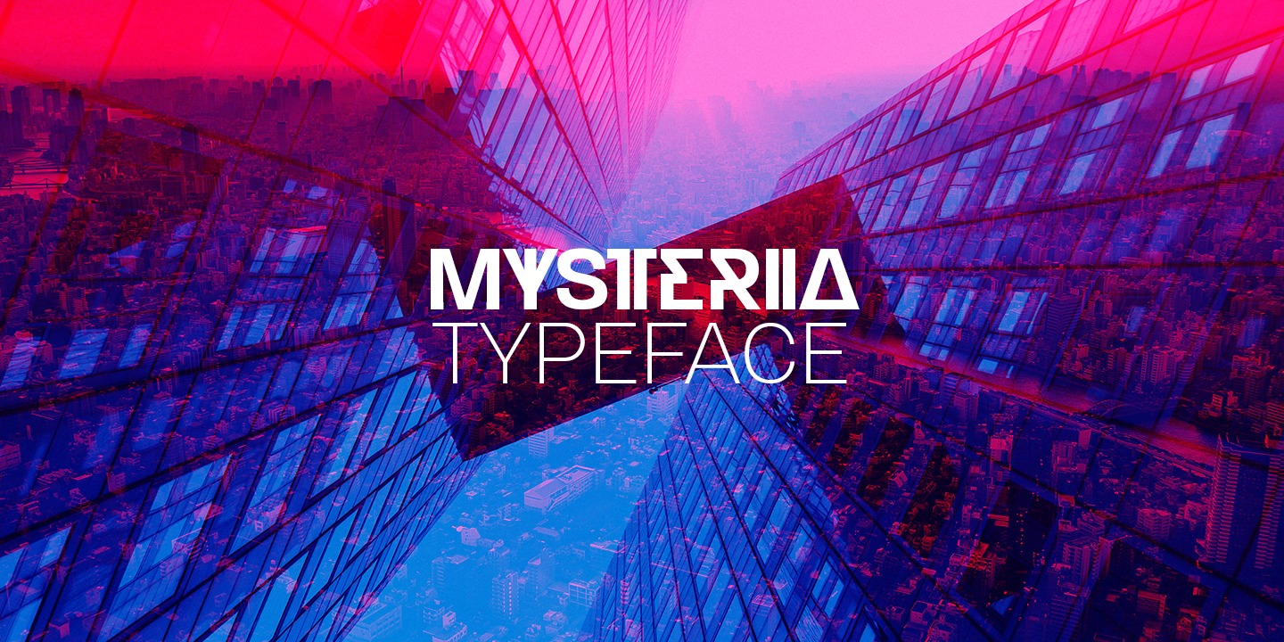 Beispiel einer Mysteria Bold-Schriftart