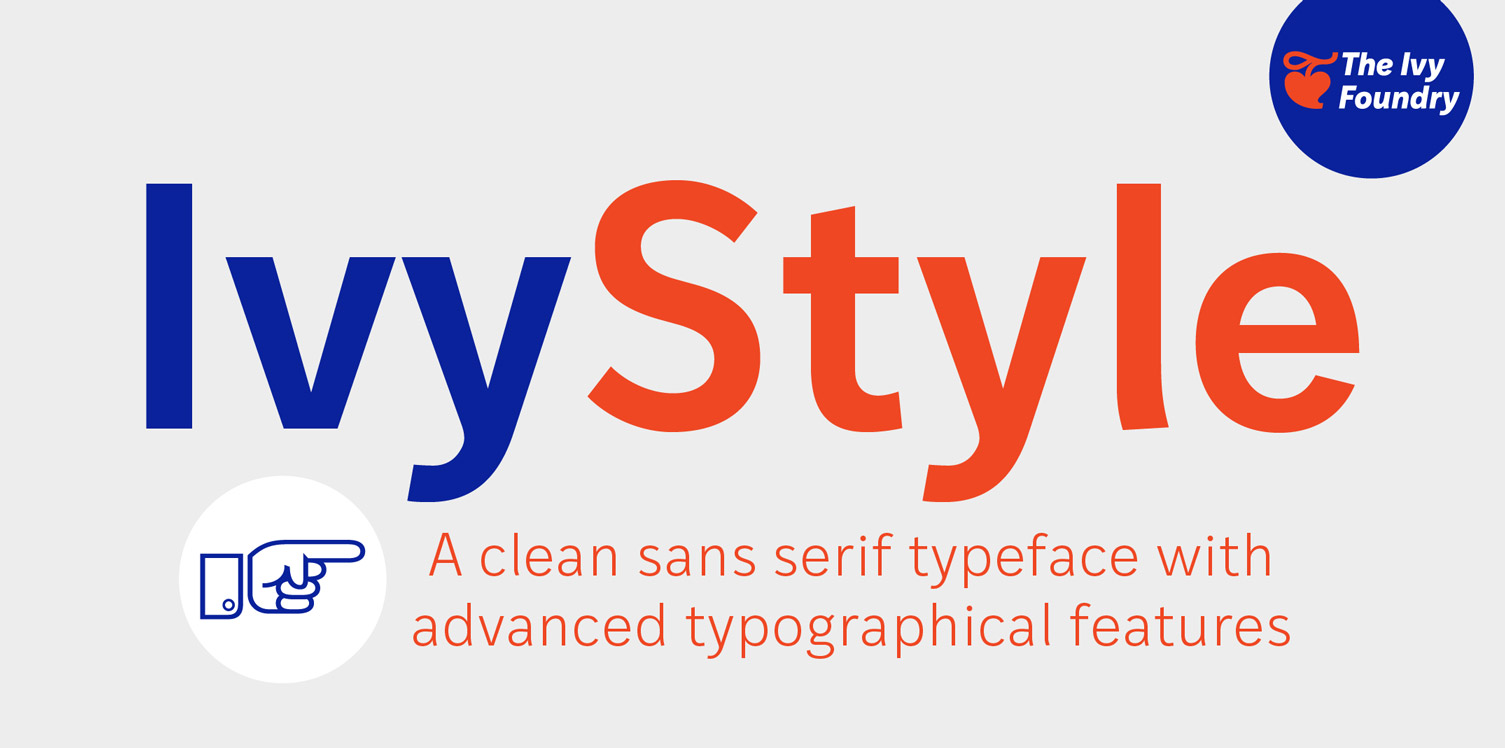 Beispiel einer Ivy Style Sans-Schriftart