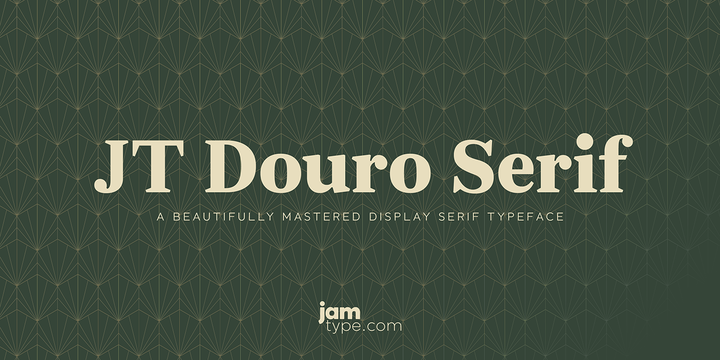 Beispiel einer JT Douro Serif Regular-Schriftart