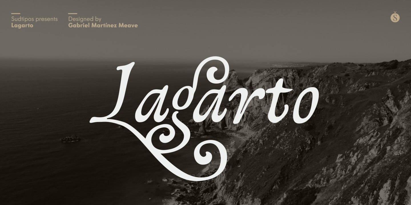 Beispiel einer Lagarto-Schriftart