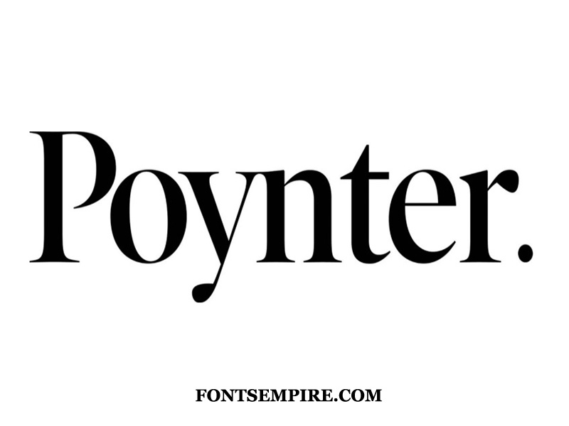 Beispiel einer Poynter-Schriftart
