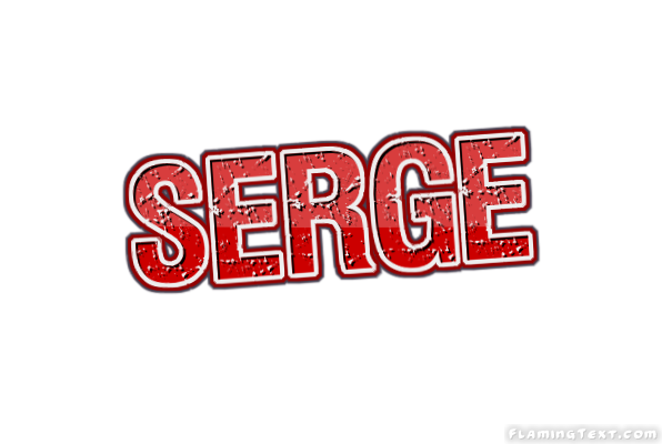 Beispiel einer Serge-Schriftart