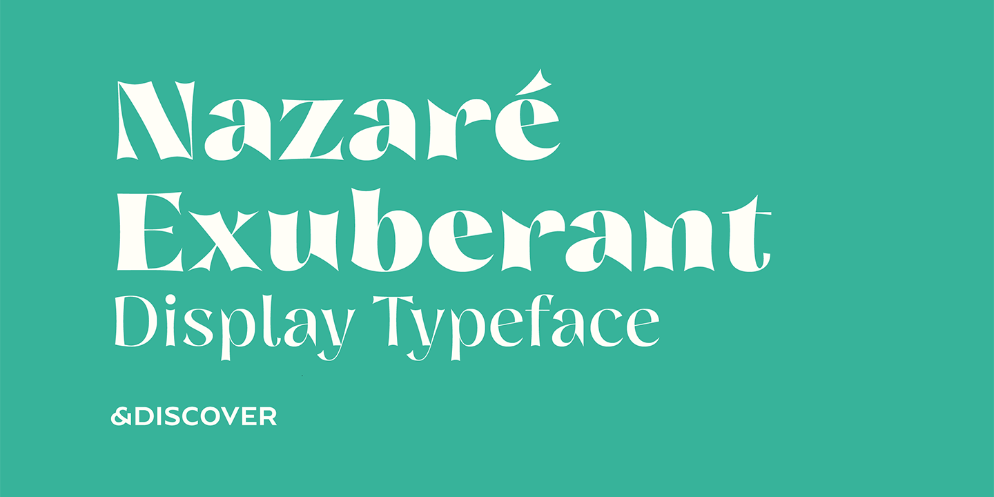 Beispiel einer Nazare Exuberant Bold-Schriftart