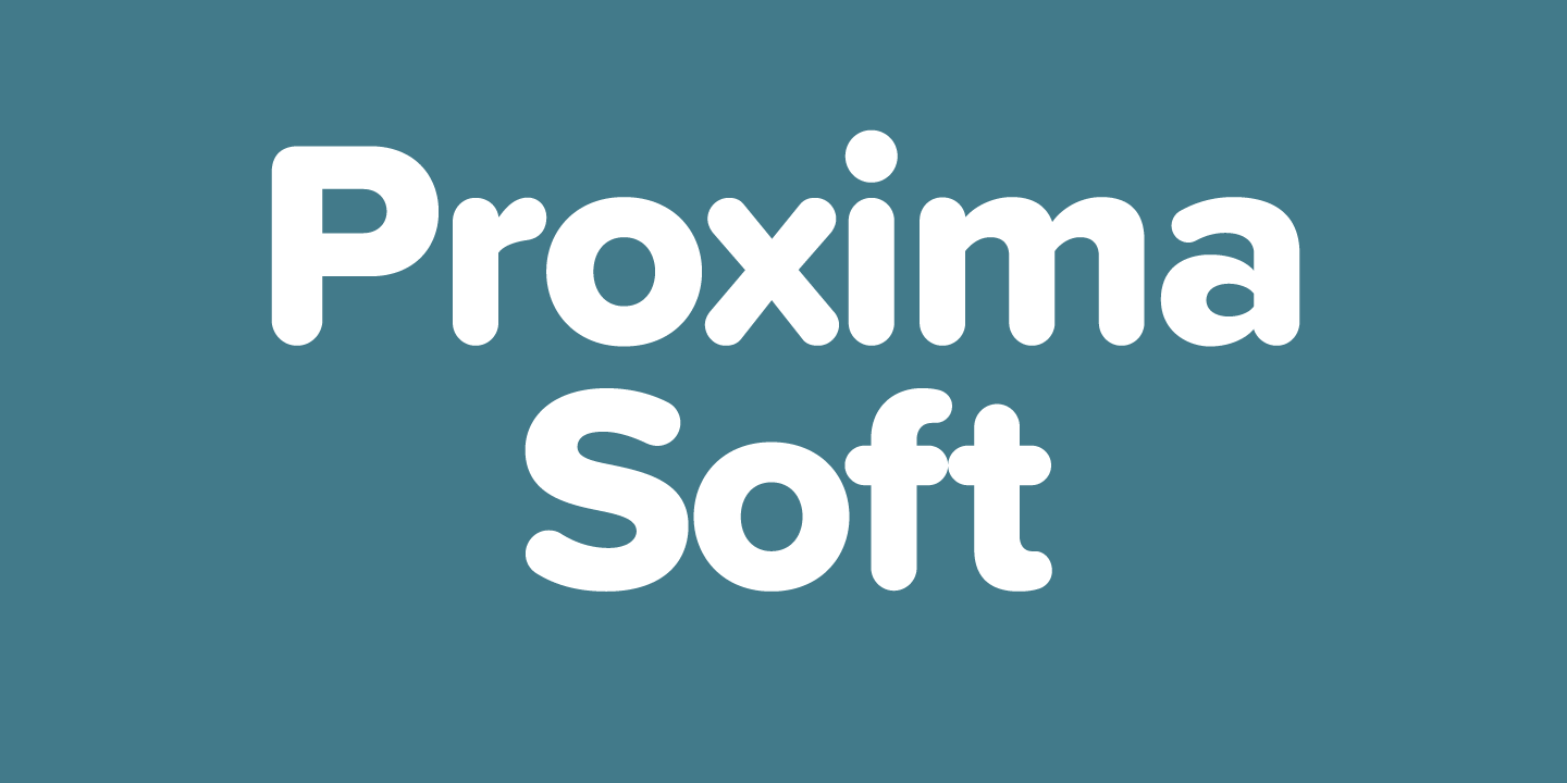 Beispiel einer Proxima Soft Regular-Schriftart