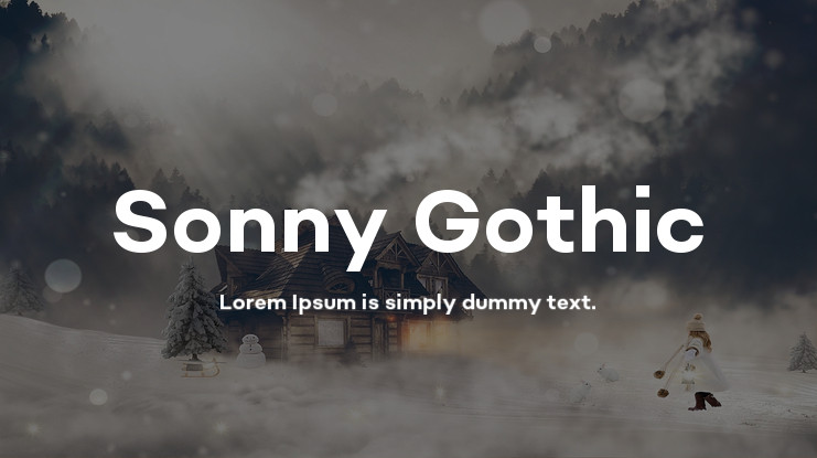 Beispiel einer Sonny Gothic Cond-Schriftart
