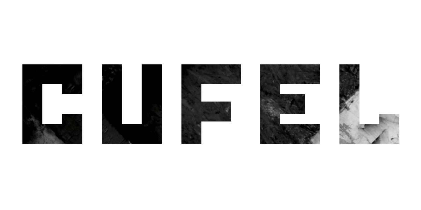 Beispiel einer CUFEL Regular-Schriftart