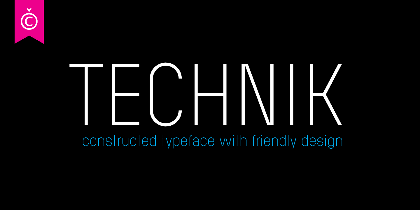 Beispiel einer Technik 100-Schriftart