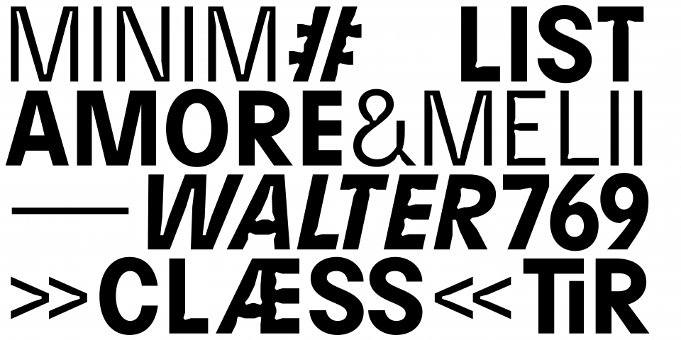 Beispiel einer BC Minim Light Inktrap Italic-Schriftart