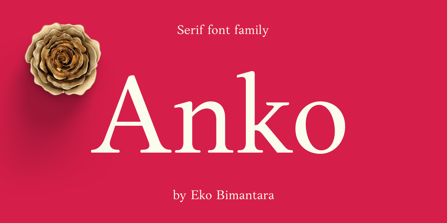 Beispiel einer Anko-Schriftart