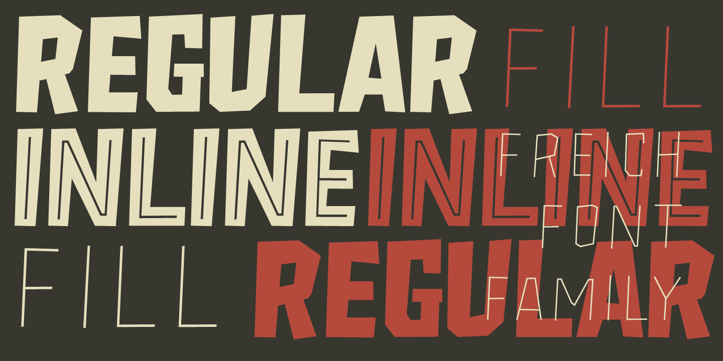 Beispiel einer Freich Regular-Schriftart