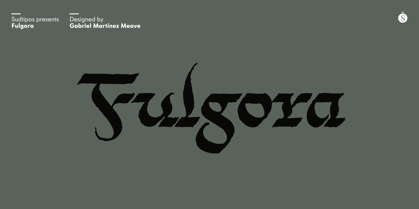 Beispiel einer Fulgora-Schriftart