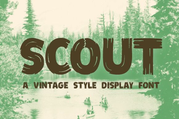 Beispiel einer Scout Condensed-Schriftart
