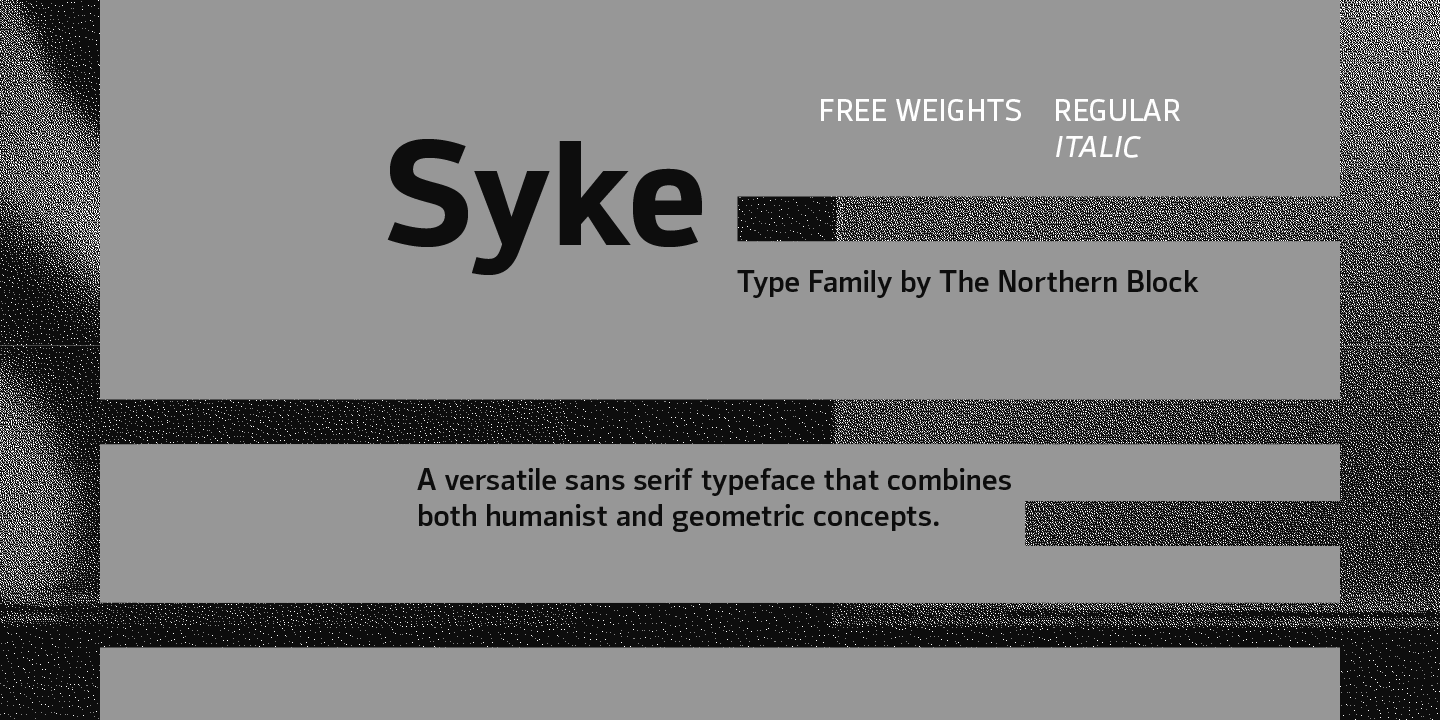 Beispiel einer Syke-Schriftart