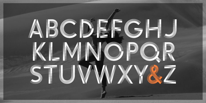 Beispiel einer Voguing Regular-Schriftart