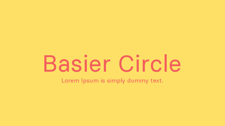 Beispiel einer Basier Circle-Schriftart