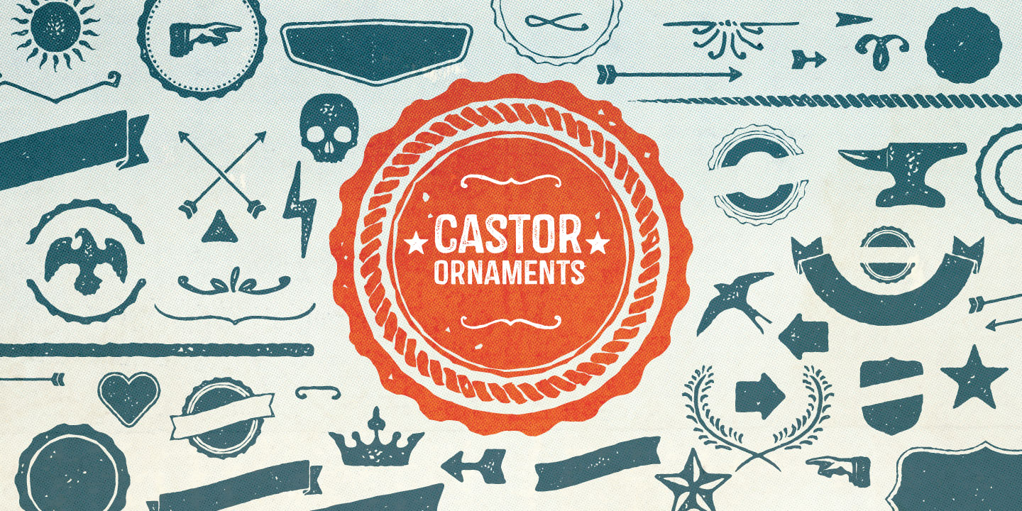 Beispiel einer Castor Catchwords-Schriftart