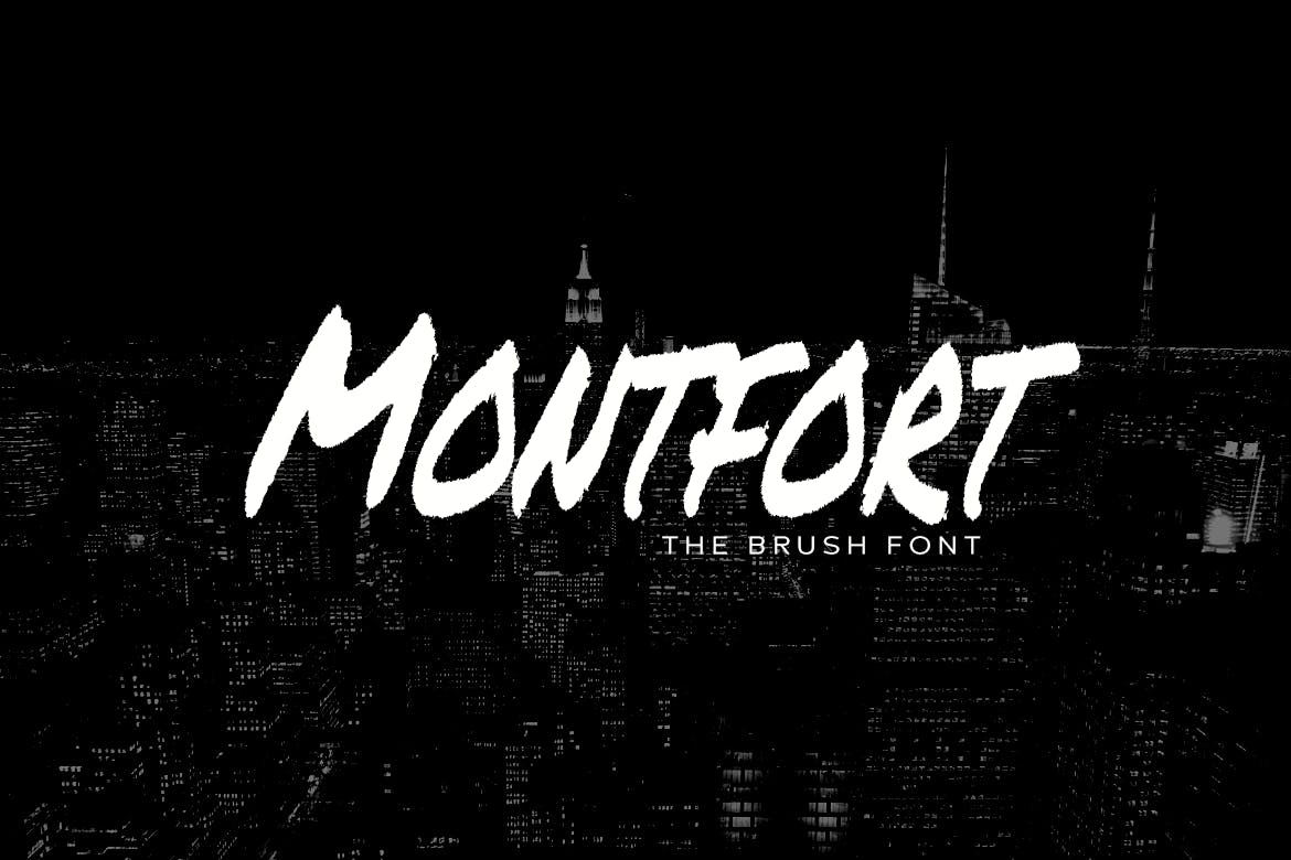 Beispiel einer Mont Fort-Schriftart