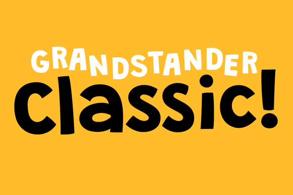 Beispiel einer Grandstander SemiBold-Schriftart