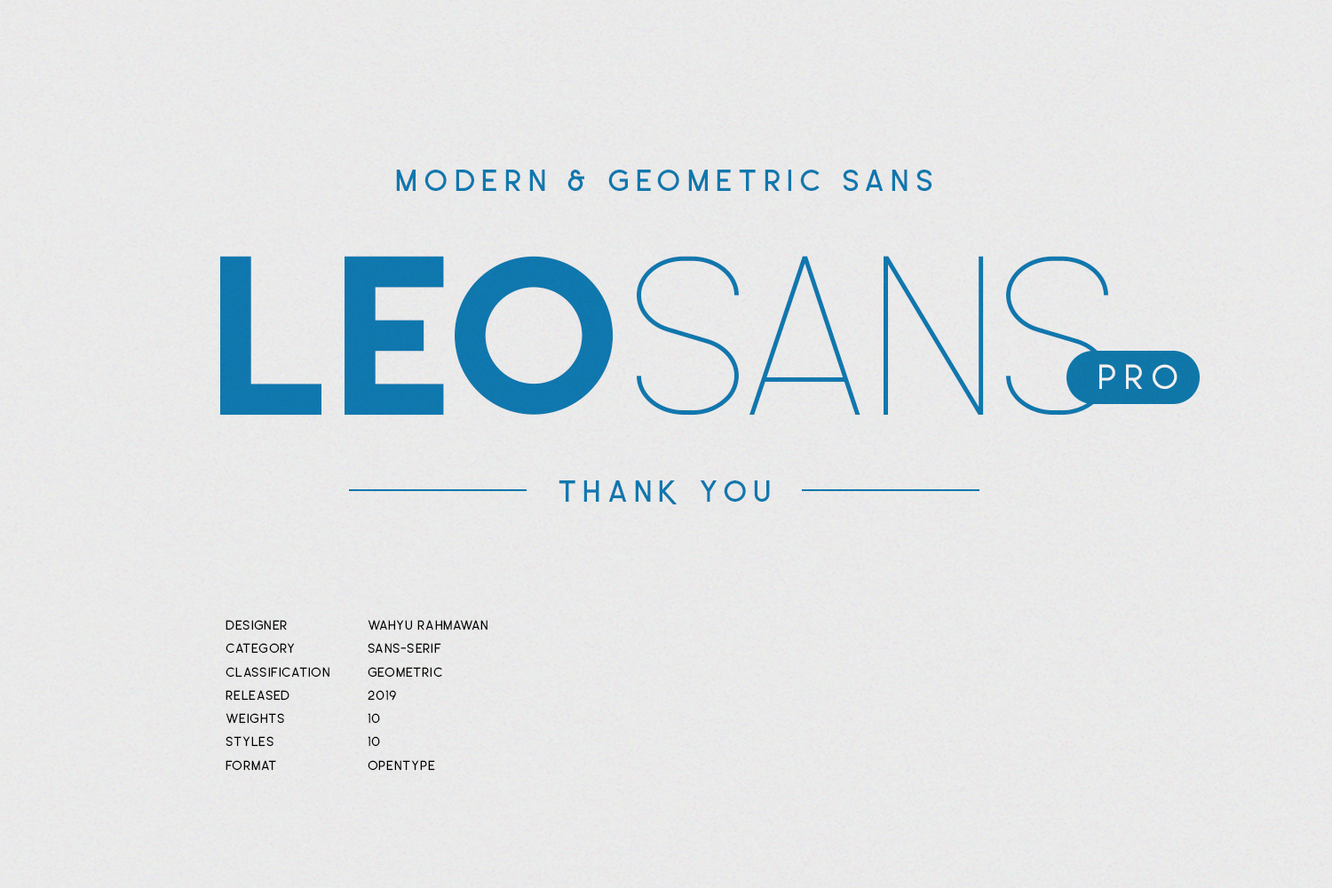 Beispiel einer Leo Sans Pro Medium-Schriftart