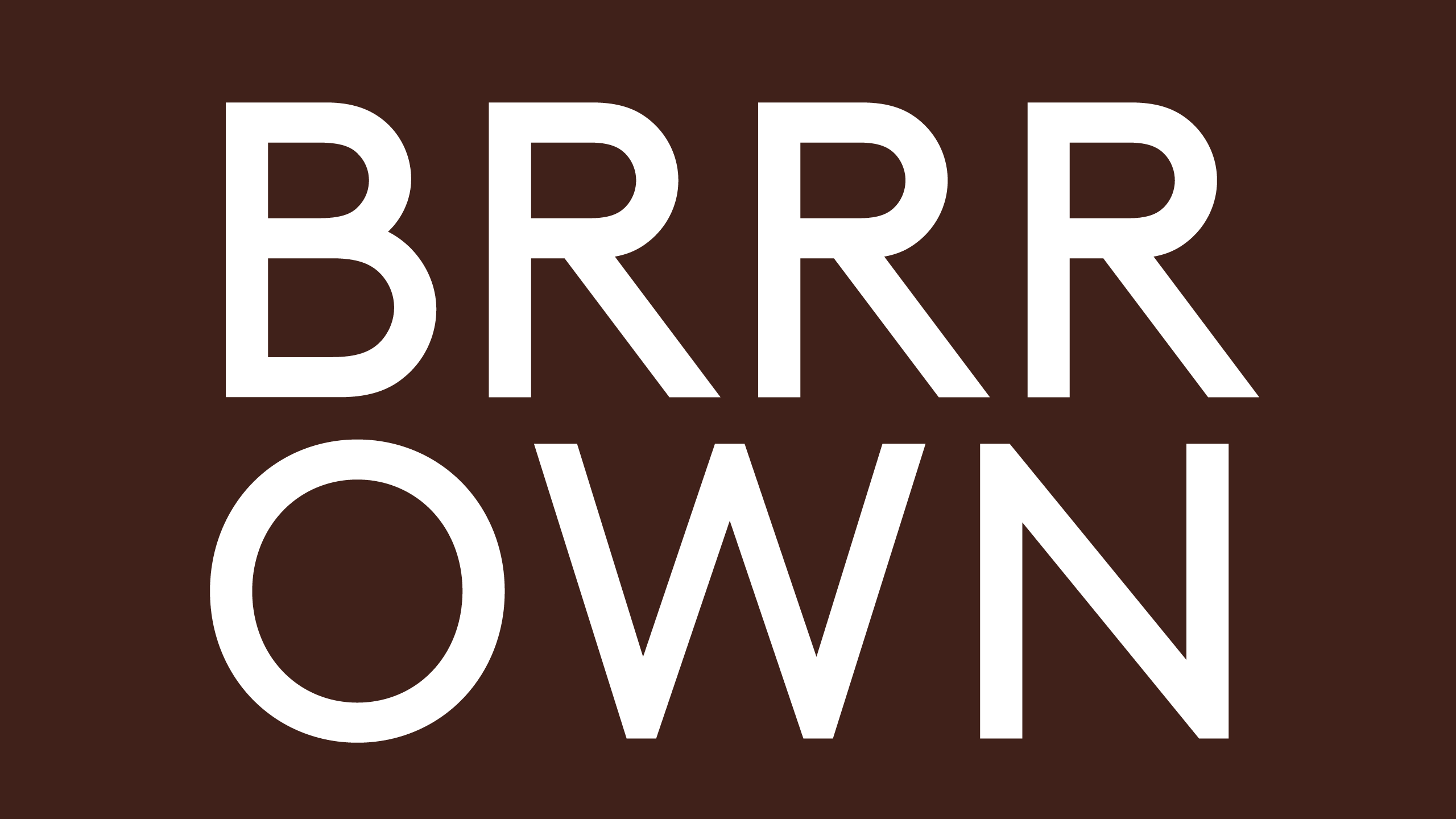 Beispiel einer LL Brown Bold-Schriftart