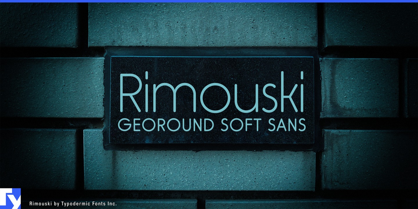 Beispiel einer Rimouski-Schriftart