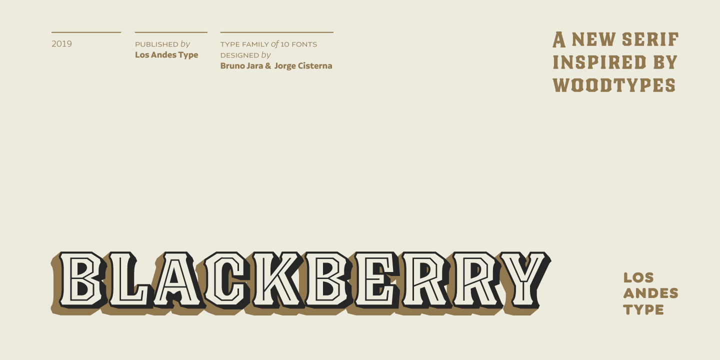 Beispiel einer Blackberry Flags-Schriftart