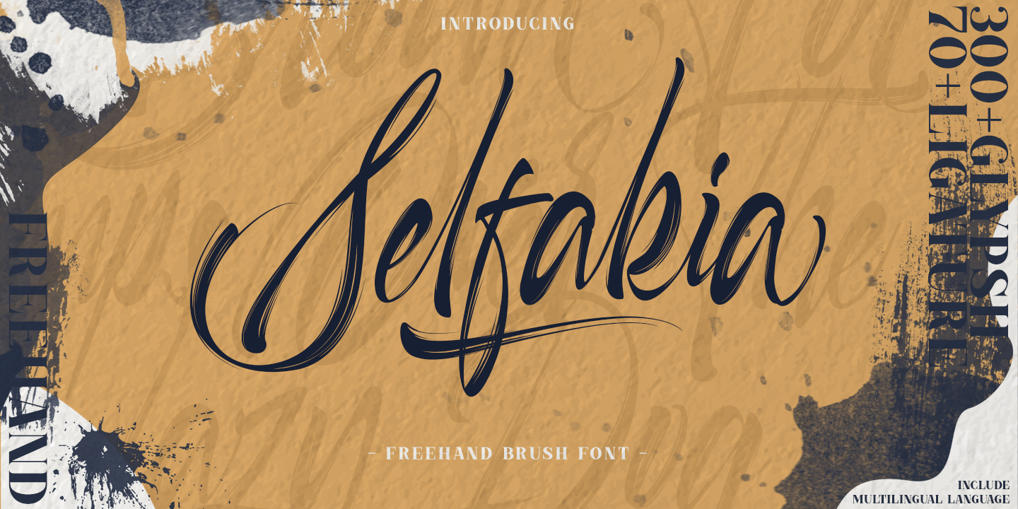 Beispiel einer Selfakia-Schriftart