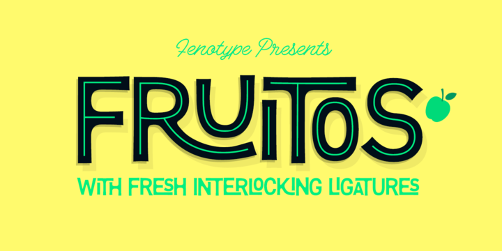 Beispiel einer Fruitos S-Schriftart