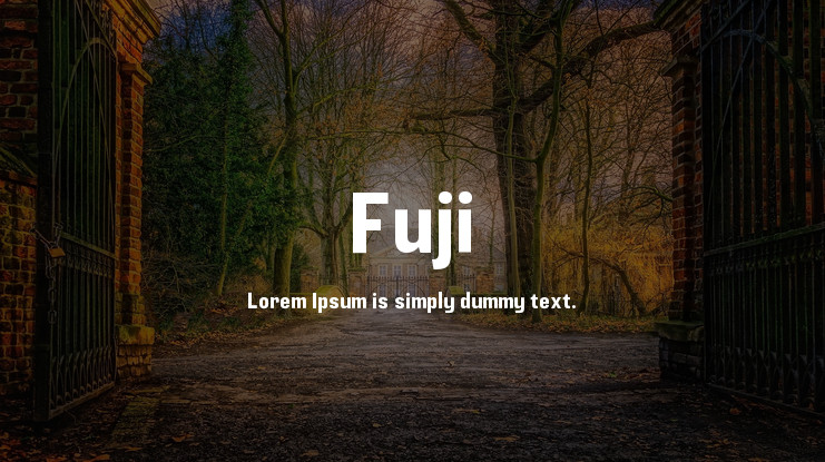 Beispiel einer Fuji-Schriftart