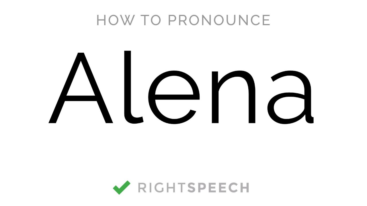 Beispiel einer Alena-Schriftart