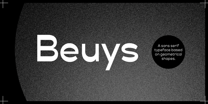 Beispiel einer Beuys-Schriftart